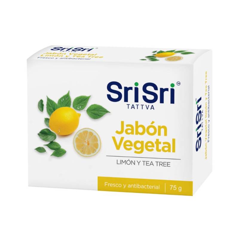 Sri Sri - Jabon Ayurvedico Vegetal Limon & Tea Tree 100Gr
