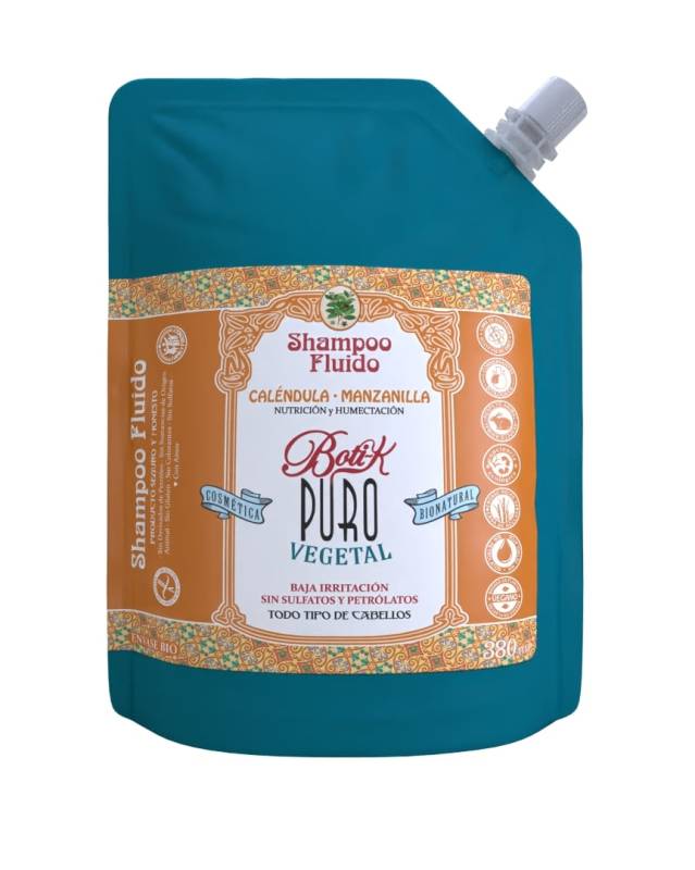 Boti-K Sachet Shampoo Fluido Calendula Manzanilla 380 Ml