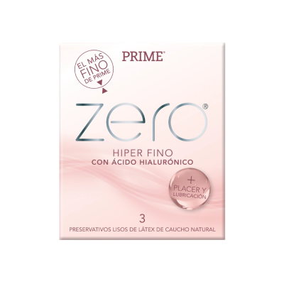 Prime Zero 12 X 3 Hiper Fino Con Acido Hialuronico