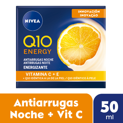Nivea Face Q10+ Energy Noche Antiarrugas + Vitamina C X 50ml