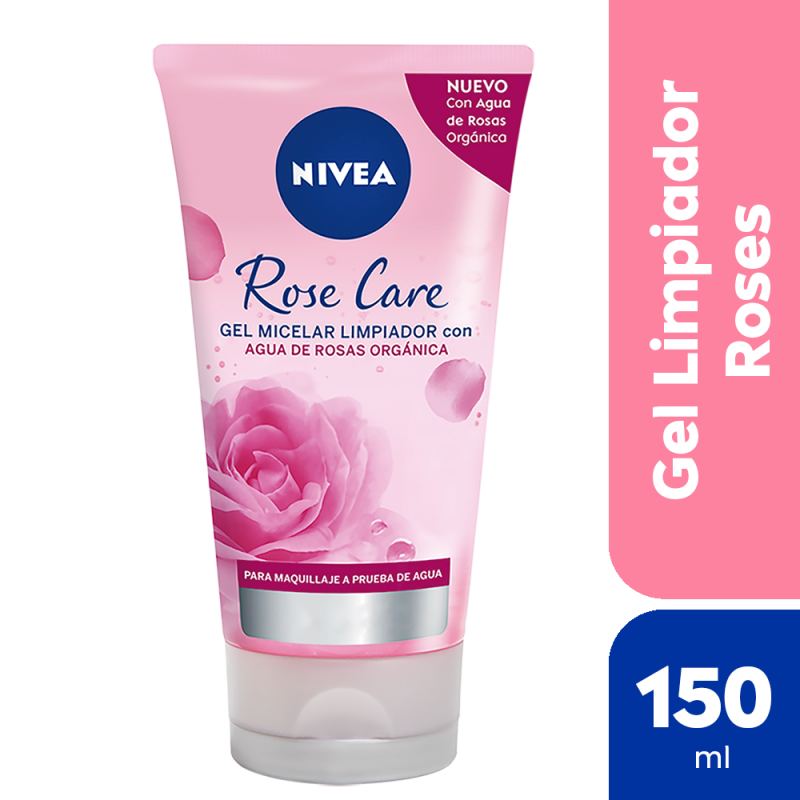 Nivea Face Rose Care Gel Micelar Limpiador  X 150 Ml