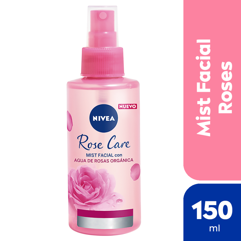 Nivea Face Rose Care Mist Facial Con Agua De Rosas X 150 Ml