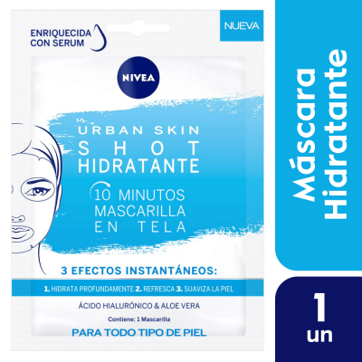 Nivea Face Mascarilla Urban Skin - Shot Hidratante
