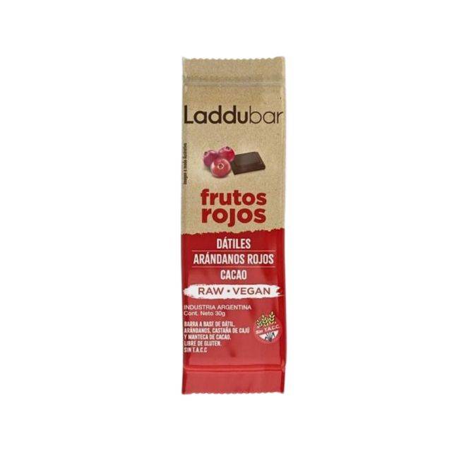 Laddu Bar Frutos Rojos X 12 Barritas