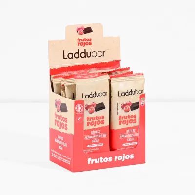 Laddu Bar Frutos Rojos X 12 Barritas
