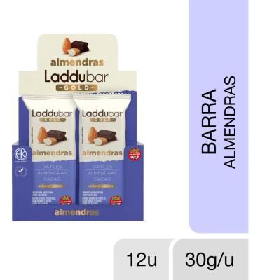 Laddu Bar Gold Almendras X 12 Barritas
