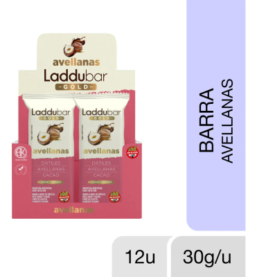 Laddu Bar Gold Avellanas X 12 Barritas