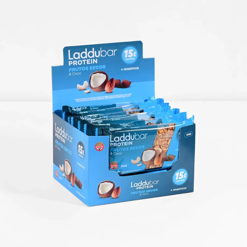 Laddu Bar Protein Frutos Secos & Coco X 10 Barritas