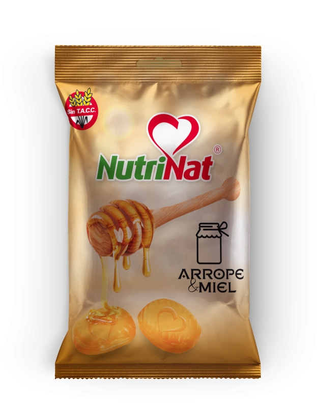 Nutrinat - Caramelos Arrope Miel - 25 Bolsitas X 10U