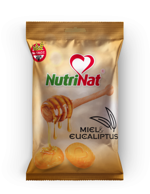 Nutrinat - Caramelos Miel + Eucaliptus - 25 Bolsitas X 10u