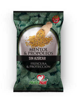 Nutrinat - Caramelos Sin Azúcar Mentol & Propoleo - 25 Bolsitas X 10U