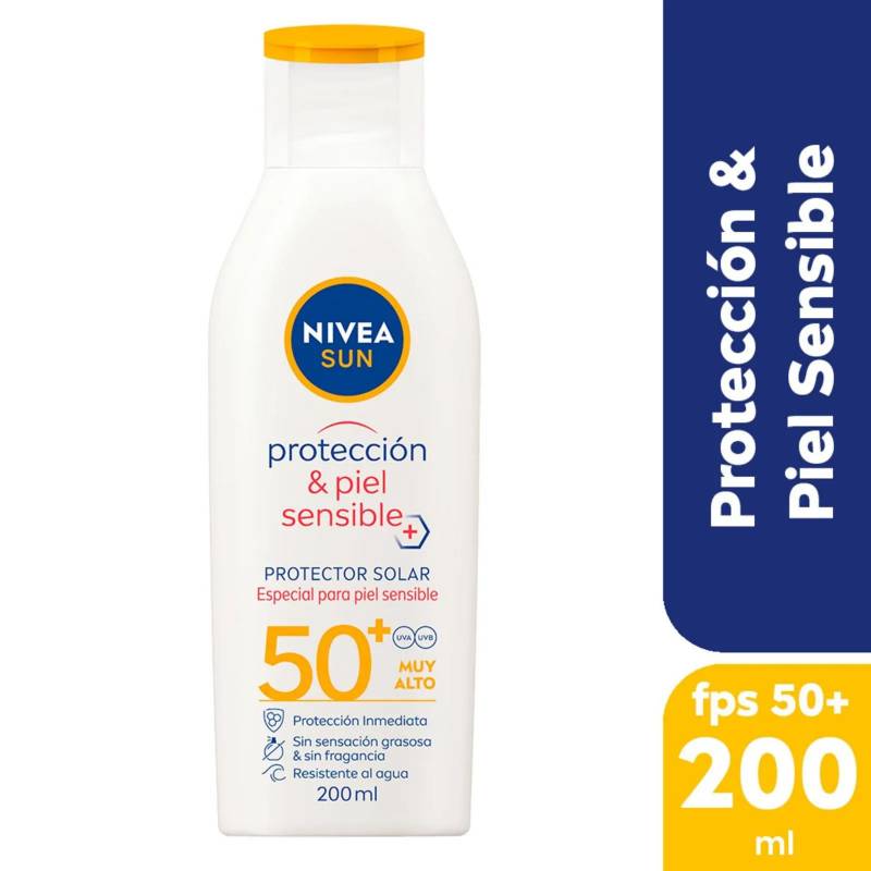 Nivea Sun Protector Ultra Sensible Fps50+ X 200Ml
