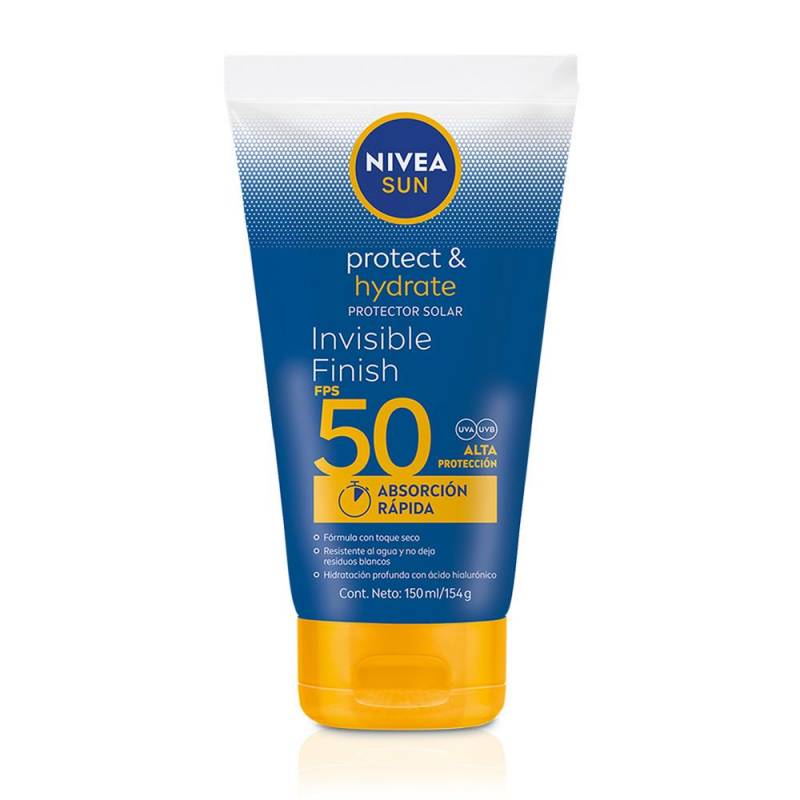 Nivea Sun Protector Fps 50 Hidratante Invisible Finish X 150 Ml