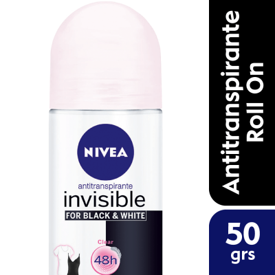 Nivea Deo Roll On Invisible Black & White Clear X 50 Ml