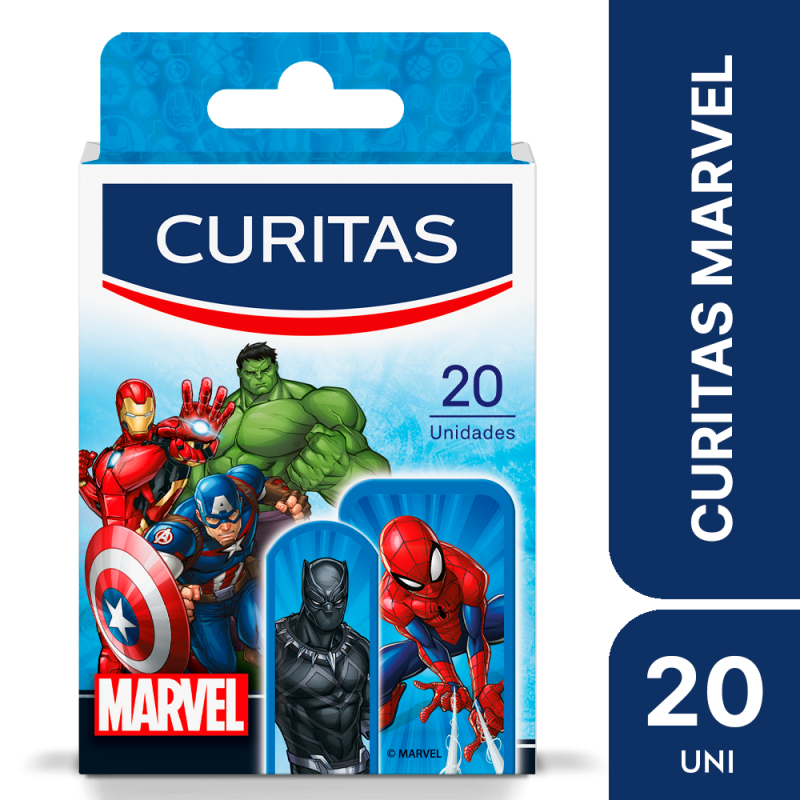 Curitas Kids Marvel  X 20 Unid.