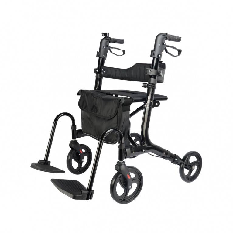 Silfab - Andador Rollator 4 Ruedas Negro - A3027