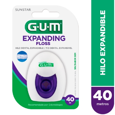 Gum 2030 Expanding Floss - Hilo Dental Expandible - Encerado, 30.0m.