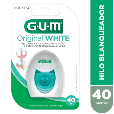 Gum 2040 Original White-hilo Dental Blanquead.-c/silice Y Fluor 30m.