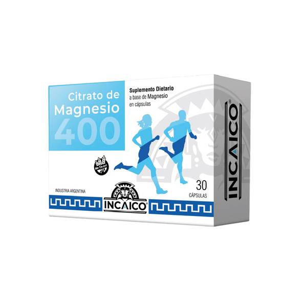 Incaico Citrato De Magnesio 400 - 30 Capsulas