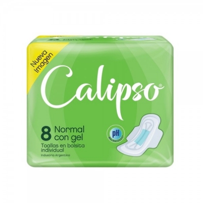 Calipso - Toalla Normal Con Extracto De Seda X 8 (bulto 50x8)