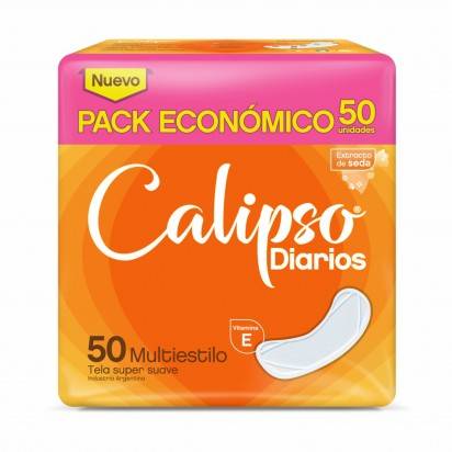 Calipso - Protector Diario Multiestilo C/seda X 50 (bulto 10x50)