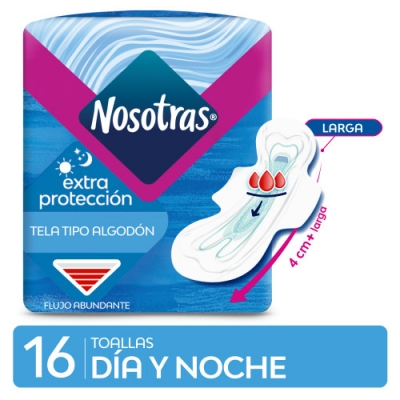 Nosotras - Toalla DÍa Y Noche Tela Max X 16 (bulto 15x16)