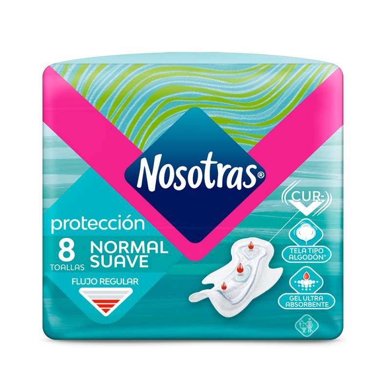 Nosotras - Toalla Normal Bob X 8 (Bulto 30X8)