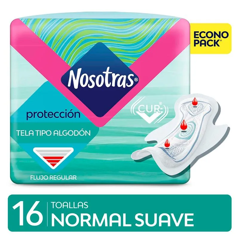 Nosotras - Toalla Normal Bob Con Calendula X 16 (Bulto 15X16)