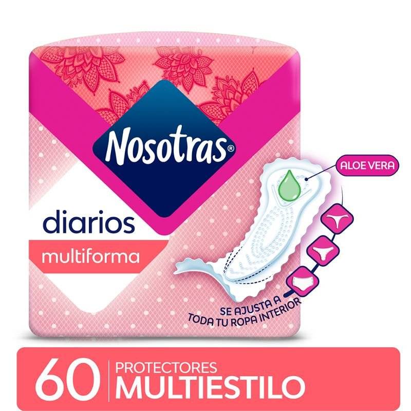 Nosotras - Protector Diario Multiestilo C/Cale X 60 (Bulto 12X60)