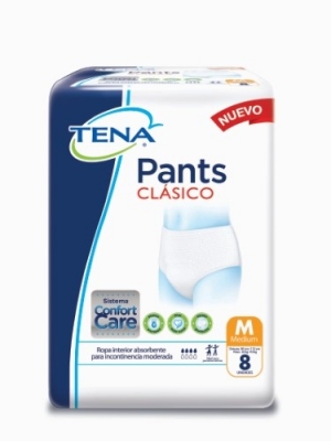 Tena - Pants Clasico Medium X 8 (bulto 8x8)