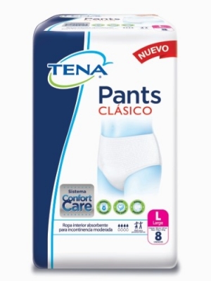 Tena - Pants Clasico Large X 8 (bulto 8x8)