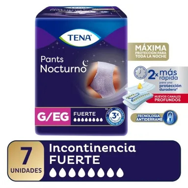 Tena - Pants Nocturno E/Eg X8 (Bulto 8X7)