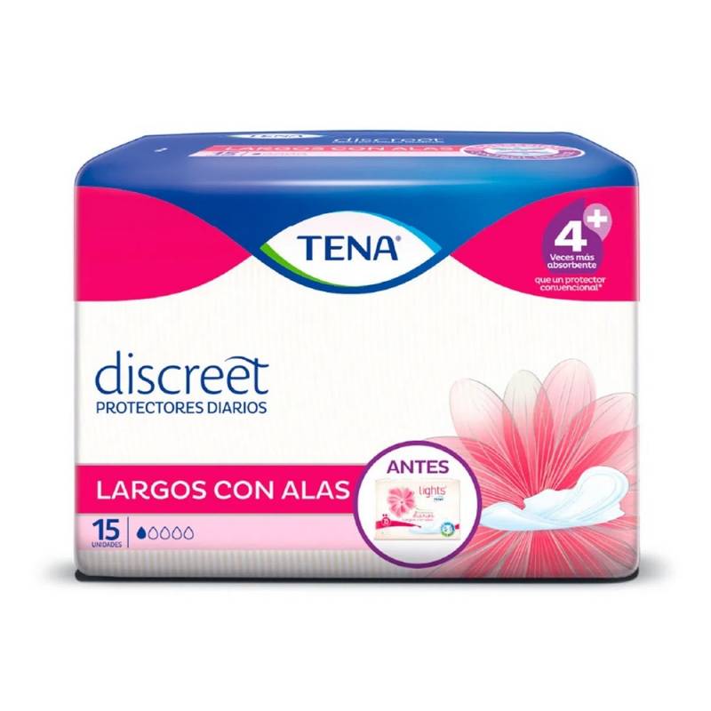 Tena Mujer - Prot. Discreet Largo X 15 (Bulto 12X15)
