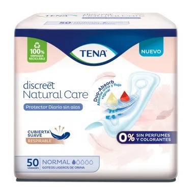Tena Mujer - Prot. Discreet Natural Care Sin Alas X50 (Bulto 12X50)