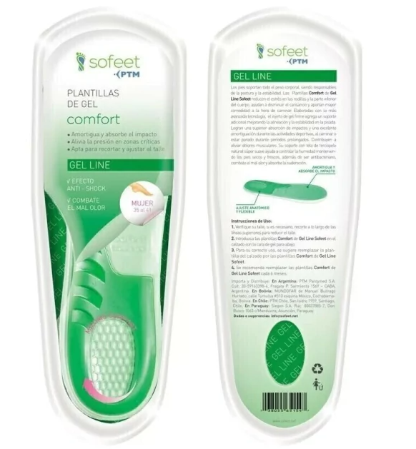 Sofeet Plantilla Comfort Gel Mujer - Universal