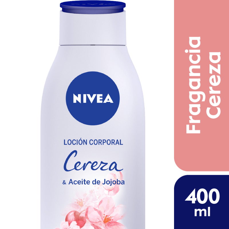 Nivea Body Locion Corp. Fragancia Cereza & Ac. Jojoba 400Ml