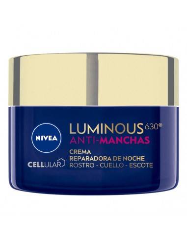 Nivea Face Luminous 630 Anti-Manchas - Crema Reparadora De Noche 50Ml