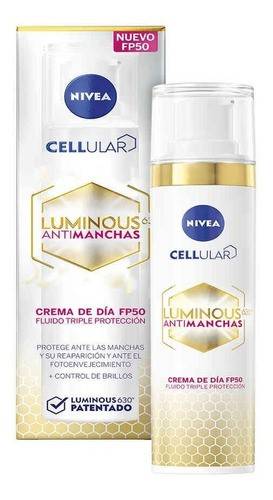 Nivea Face Luminous 630 Fluído De Día Fps50 X 50Ml
