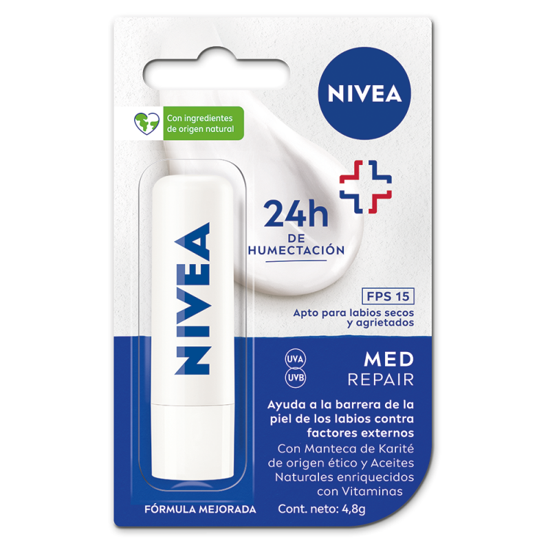 Nivea Labello Med Repair Fps15 X 4.8 Gr.