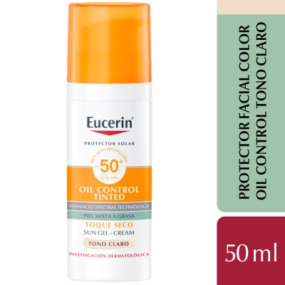 Eucerin Solar Crema Facial Oil Control T. Seco Fps50 X 50ml - Claro