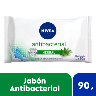 Nivea Bath Care Jabon Antibacterial Herbal X 90gr.