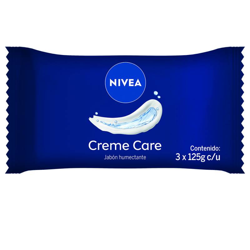 Nivea Jabon Creme Care 3X125G Flow Pack