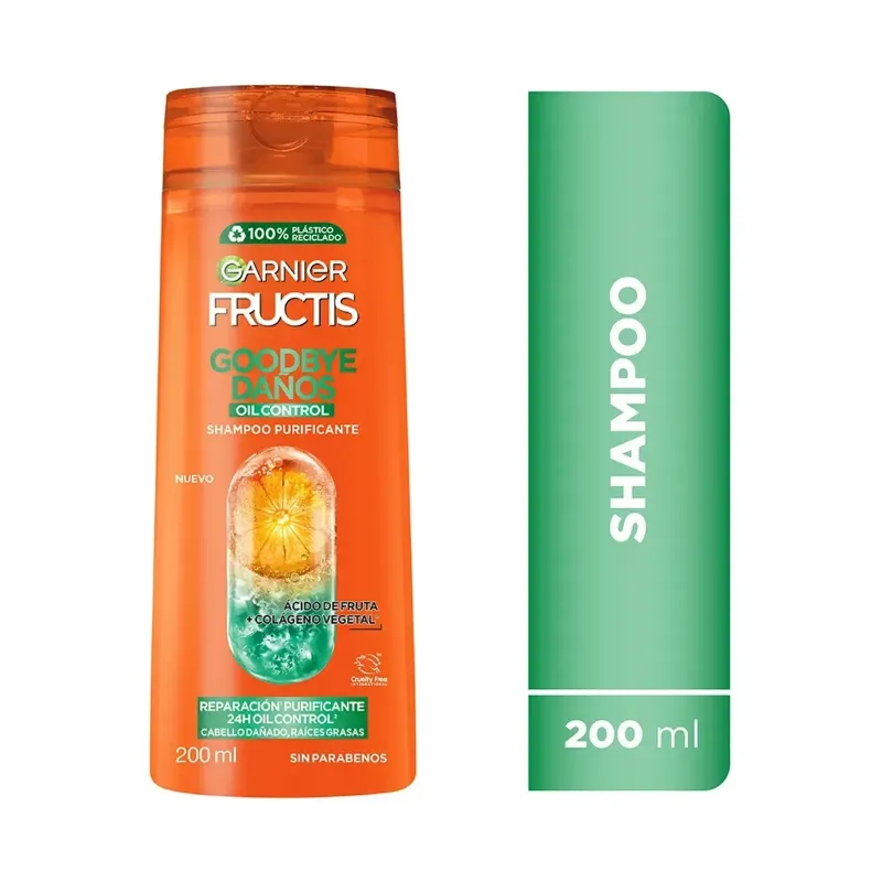 Fructis Goodbye Daños Oil Control Shampoo X 200Ml