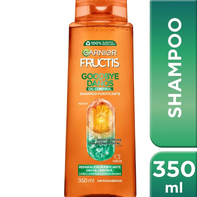Fructis Goodbye Daños Oil Control Shampoo X 350Ml
