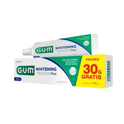 Gum 1747 Whitening Plus - Pasta Dental Blanqueadora X 150 Gr. (Oferta 30Gr Gratis)