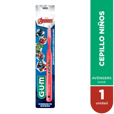 Gum Cepillo Dental Infantil Avengers Cerdas Suaves