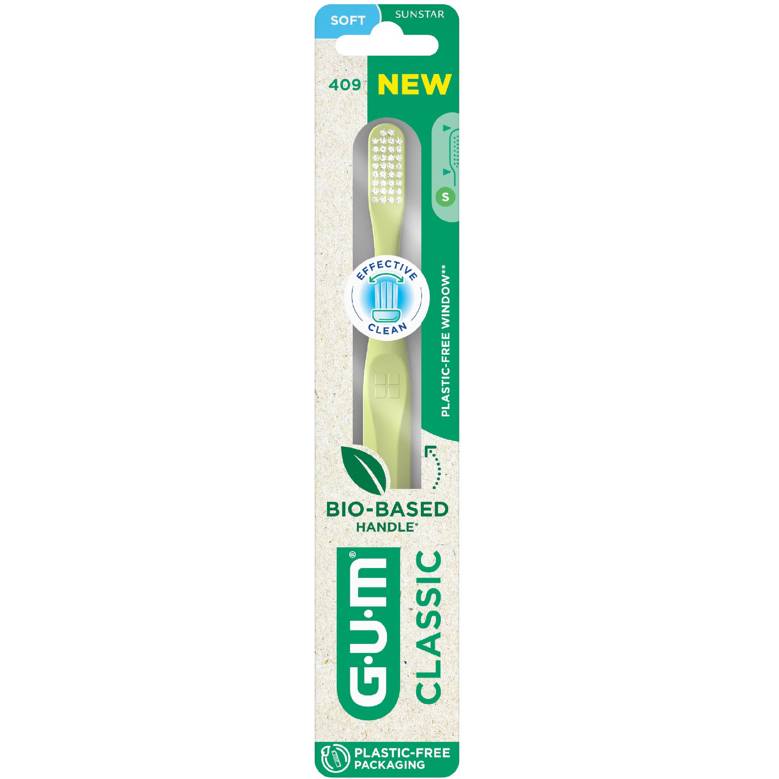 Gum 409 Classic Bio - Cepillo Suave - 4 Hileras