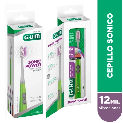 Gum 4100l - Sonic Deep Clean Cepillo A Pilas