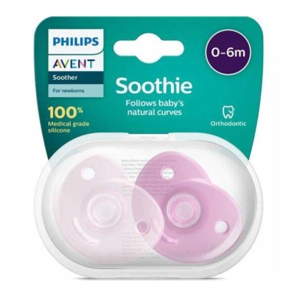 Avent Chupete Soothie Liso 0-6 Meses  X2 Nena