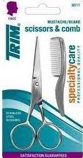 Trim Tijera Para Barba Y Bigote Con Peine